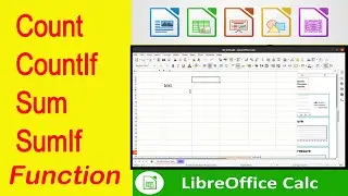 Sum, SumIf, Count, CountIf Function in LibreOffice Calc @GyanXp @mineshsachan @NIELITIndia