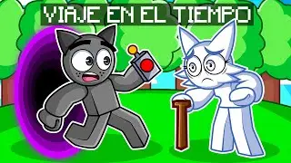 GRAY uses a TIME MACHINE to ANNOY his FRIENDS on Roblox! (sprunki)