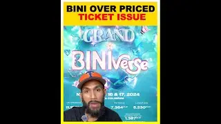 BINI OVERPRICED TICKET ISSUE