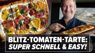 Blitzschnelle Tomaten-Tarte: Dieses Rezept versüßt dir den Sommer!