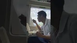 Japanese people try train culinary delights on KAI