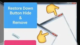 Qt5 C++ Restore Down Button Hide & Remove Class ( Part 6 )