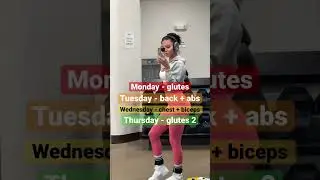 FITNESS MODEL WORKOUT SPLIT 🏋🏽‍♀️ 