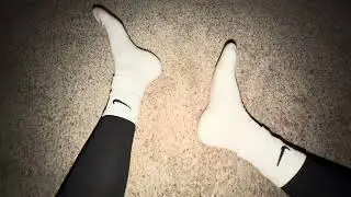 Girl strangled in leggings and socks 4