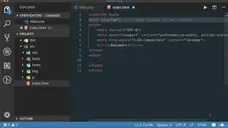7 Создаем свой первый проект Основы HTML