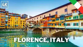 Florence Italy Walking Tour - 4K