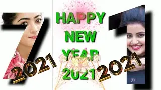 Happy new year 2021 green screen video