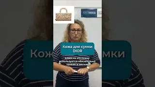 Какую кожу взять для трендовой сумки DIOR #работаскожей #какшить #каксшитьсумка #шитье #своимируками