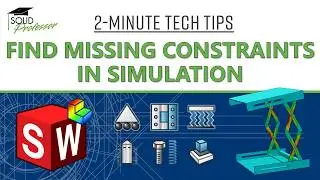 Inadequate Constraints Error in SOLIDWORKS Simulation