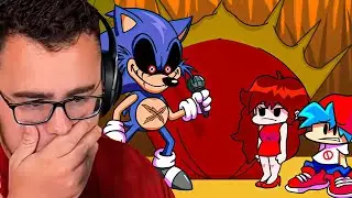 Reacting to SONIC.EXE But With FRIDAY NIGHT FUNKIN (FNF)