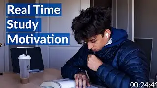 Real Time Study With Me (no music) [4k]