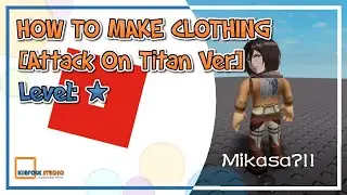 Roblox - How To Make Clothing [Attack On Titan Ver.]