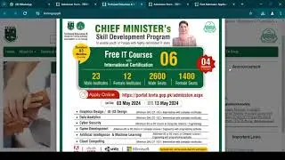 CM Punjab free Courses and Certifications Phase 1