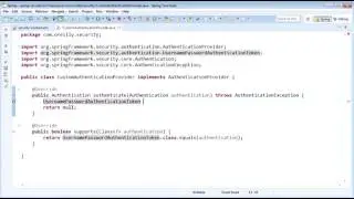 Spring Security 20   Custom Authentication Provider