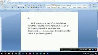 How to write Forwarding Letter for Project Proposal Submission