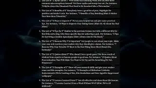 Ten Ways To Write Ten Ways.