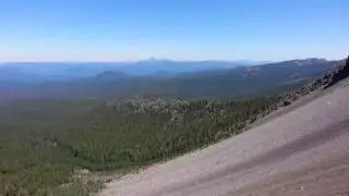 Climbing mt. Thielsen, part way up west ridge