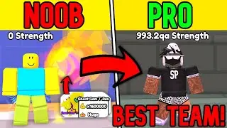 NOOB To PRO With The BEST PETS In Arm Wrestle Simulator! (Day 1)