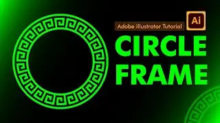 How to Make Circle Frame Easily | Adobe illustrator tutorial | @streakmotion