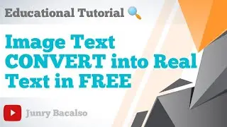 IMAGE TEXT CONVERT into REAL TEXT in Free 2020
