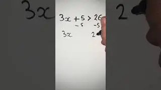 Solving single 2-step inequalities #shorts