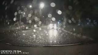 DDPAI Z50 - Rear - Wet Night 2