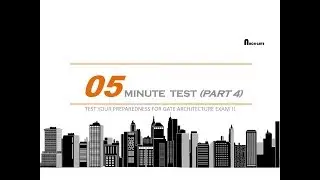 GATE ARCHITECTURE MOCK TEST 04