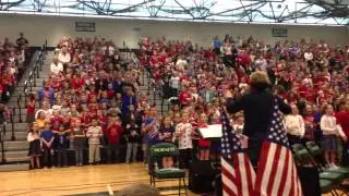 Patriotic Children from Central Montcalm K-5