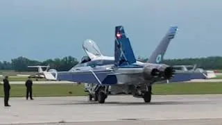 Avro Lancaster MK X Start up, warm up, run up with CF 18 DEMO TEAM