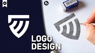 Professional Letter logo design illustrator \\ adobe illustrator tutorial