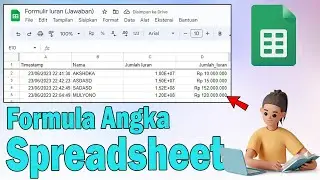 Pemisah Ribuan, FORMULA FORMAT ANGKA DI SPREADSHEET RESPON GOOGLE FORM