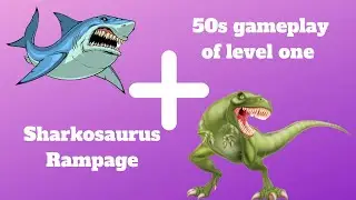 Playing random games online  Sharkosaurus Rampage  Hybrid of shark and a T-rex !!!