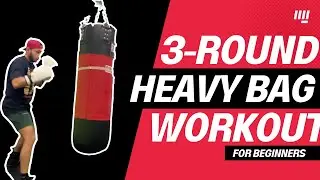 3-Round Heavy Bag Boxing Workout for Beginners | Follow-Along At Home Beginner Boxing Workout