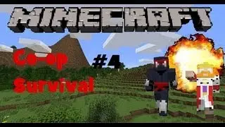 Minecraft Xbox 360 Edition: Split screen Co-op Survival Gameplay Part 4