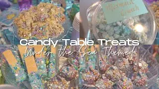 DIY CANDY TABLE TREATS | UNDER THE SEA THEMED CANDY TABLE TREATS 2022 | Dessert Table Treats