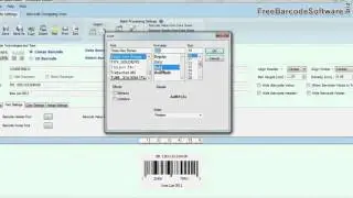 Design linear barcode using UPCA font