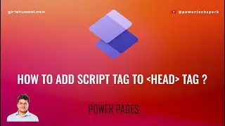 How to add script tag in head tag on Power Pages Site ?