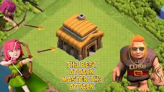 TH3 Attack Strategy - 2024 | Coc TH3 Attack Strategy With Giant And Archer| Clash of Clans