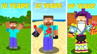 Surviving 99 Years As HEROBRINE in Minecraft!