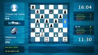Chess Game Analysis: AlaaAnka - Станислав Гринь : 1-0 (By ChessFriends.com)