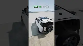Land Rover Defender vs Toyota 4Runner #beamngdrive #shorts