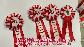 Mẫu hoa cài ngực dại biểu | Địa chỉ sản xuất hoa cài áo đại biểu | Hoa cài áo sự kiện