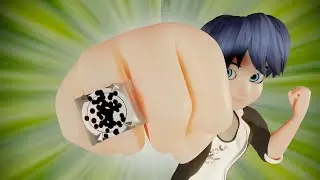 [Miraculous Ladybug Transformation ] Marinette Genderbend Cat Noir[FAN MADE]/[ミラキュラス レディバグ 変身シーン]