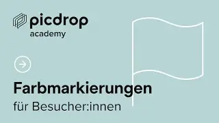 Farbmarkierungen in picdrop – erklärt für Besucher:innen einer Galerie