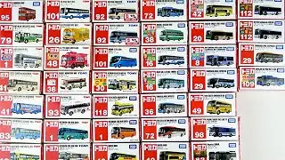 1984～2024年に発売した赤箱トミカ「バス」完全コンプリート38台を開封！