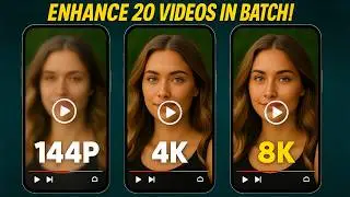how to Enhance 100 Low Quality Videos to 4K/8K in Minutes: Best AI Video Enhancer FREE