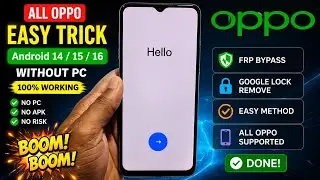 All OPPO FRP Bypass‼️ Oppo A18 Frp Unlock Without PC 🚀 New Update 2026‼️Boom 💥 boom 