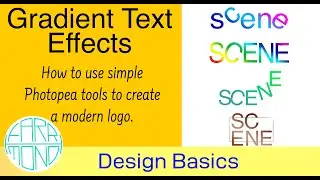 Gradient Text Effects using Photopea