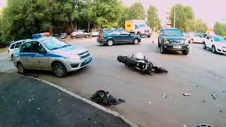 Авария с мотоциклом. Самара. Комментарии участника.