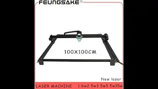 FEUNGSAKE 6550 Лазерный гравер станок 100*100 с AliExpress. Сборка, обзор, тест